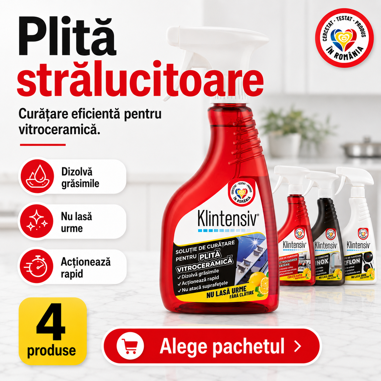 Solutie Curatare Plita Vitroceramica Klintensiv 500 ml