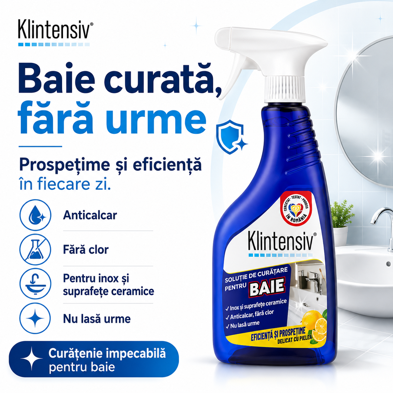 Solutie Curatare Pardoseli Klintensiv 1 L concentrata si parfumata