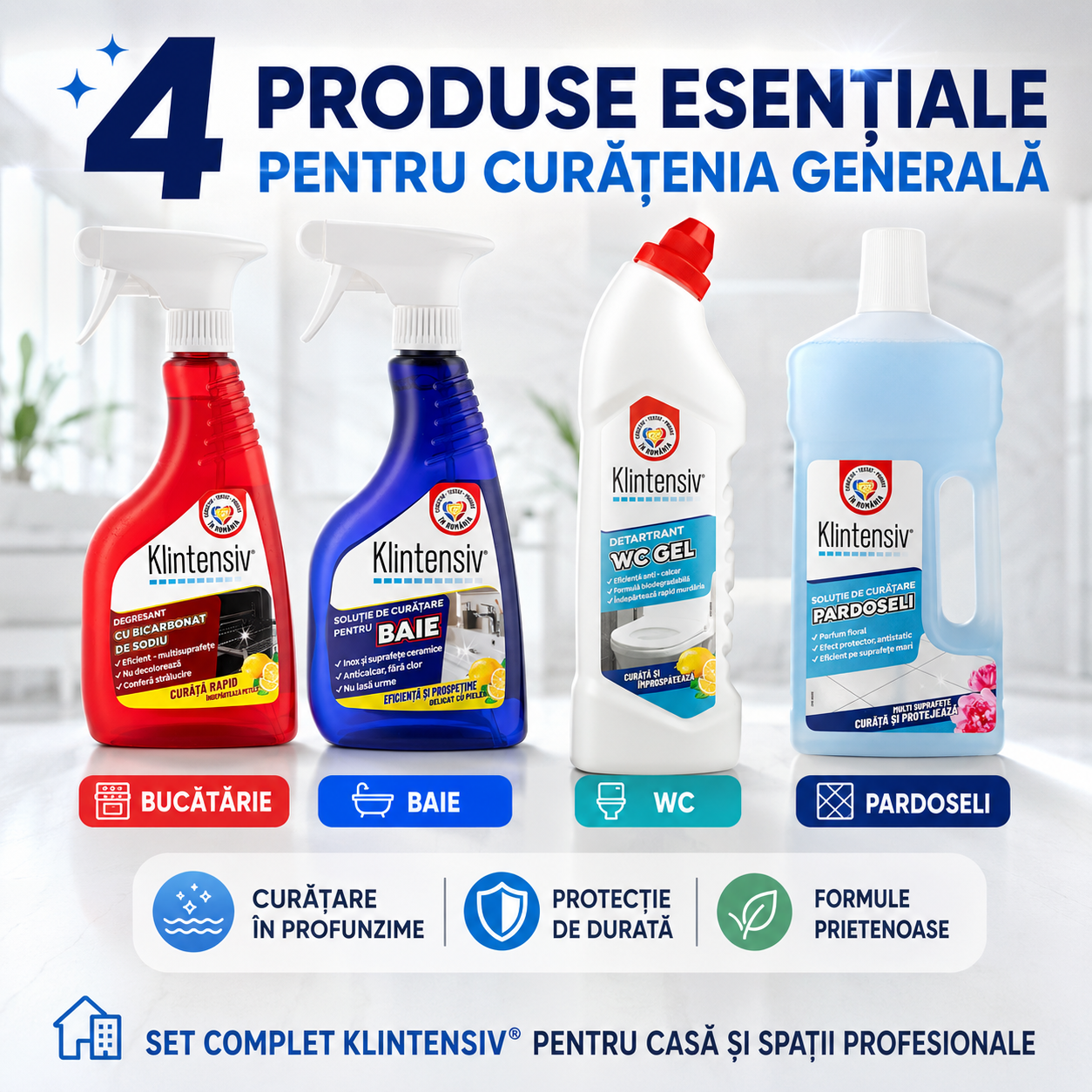Pachet profesional curatenie generala intensiva Klintensiv