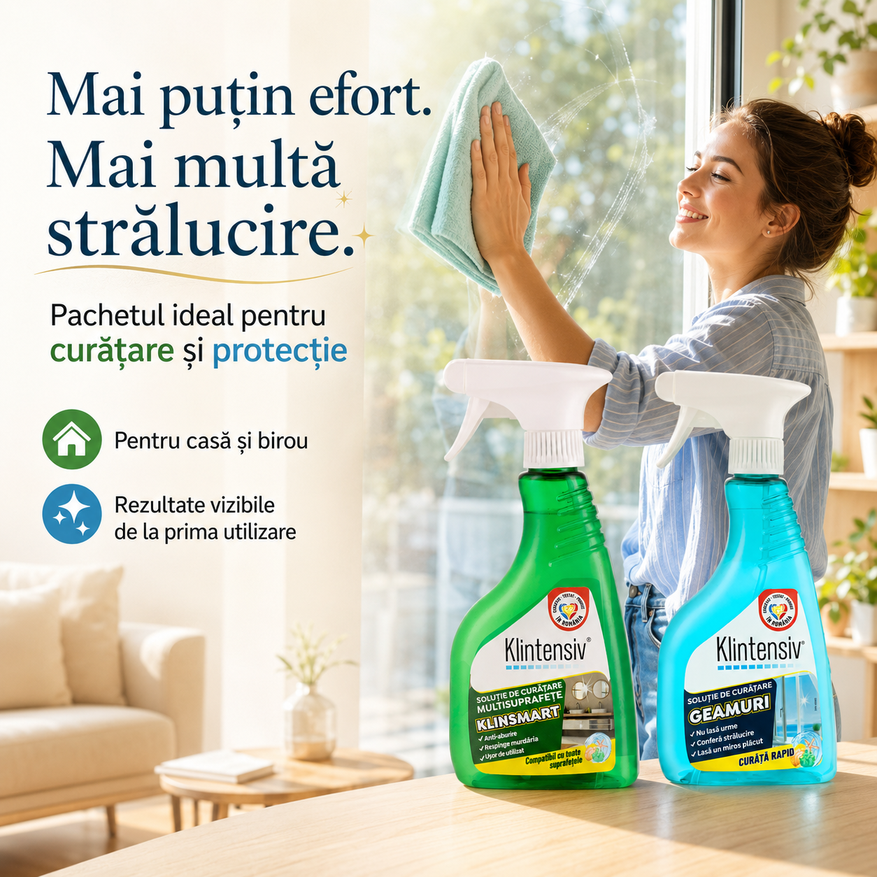 Pachet profesional curatare si protectie KlinSmart Klintensiv