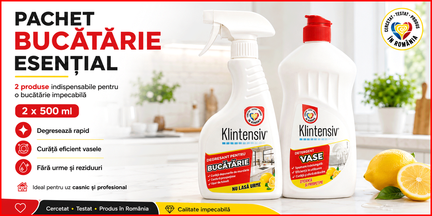 Pachet Bucatarie Esential Klintensiv