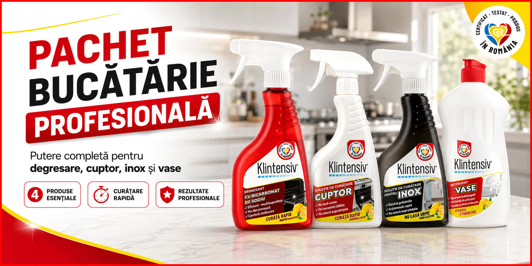 Pachet Bucatarie Profesionala Klintensiv cu 4 produse
