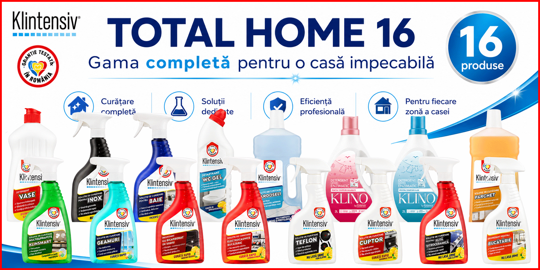 TOTAL HOME 16 gama completa pentru casa Klintensiv KLINO KlinSmart