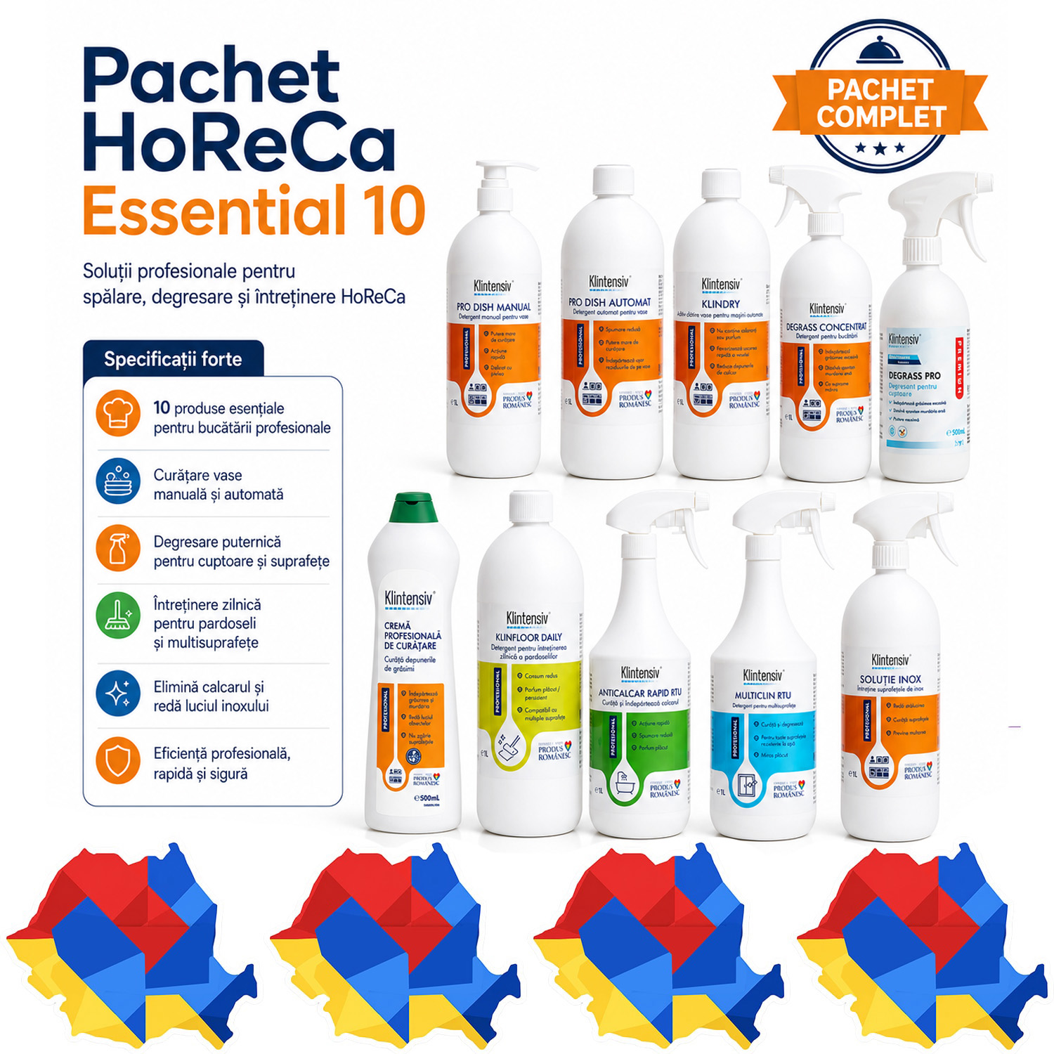 Pachet complet HoReCa Essential 10 Klintensiv Professional