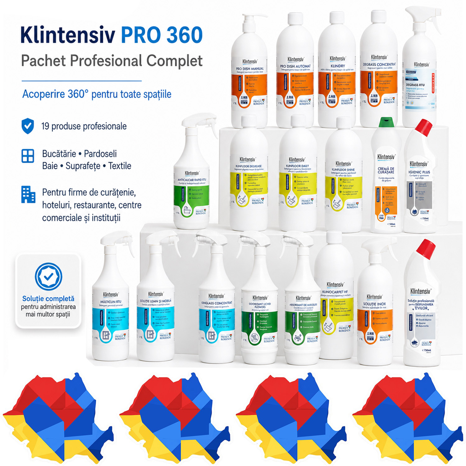 Pachet complet Klintensiv Professional PRO 360 cu 19 produse profesionale