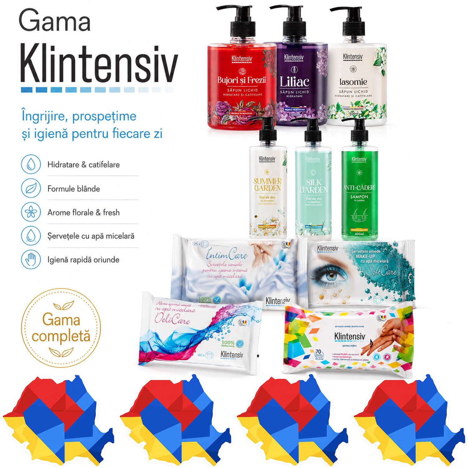 Set Klintensiv cu 10 produse pentru igiena completa