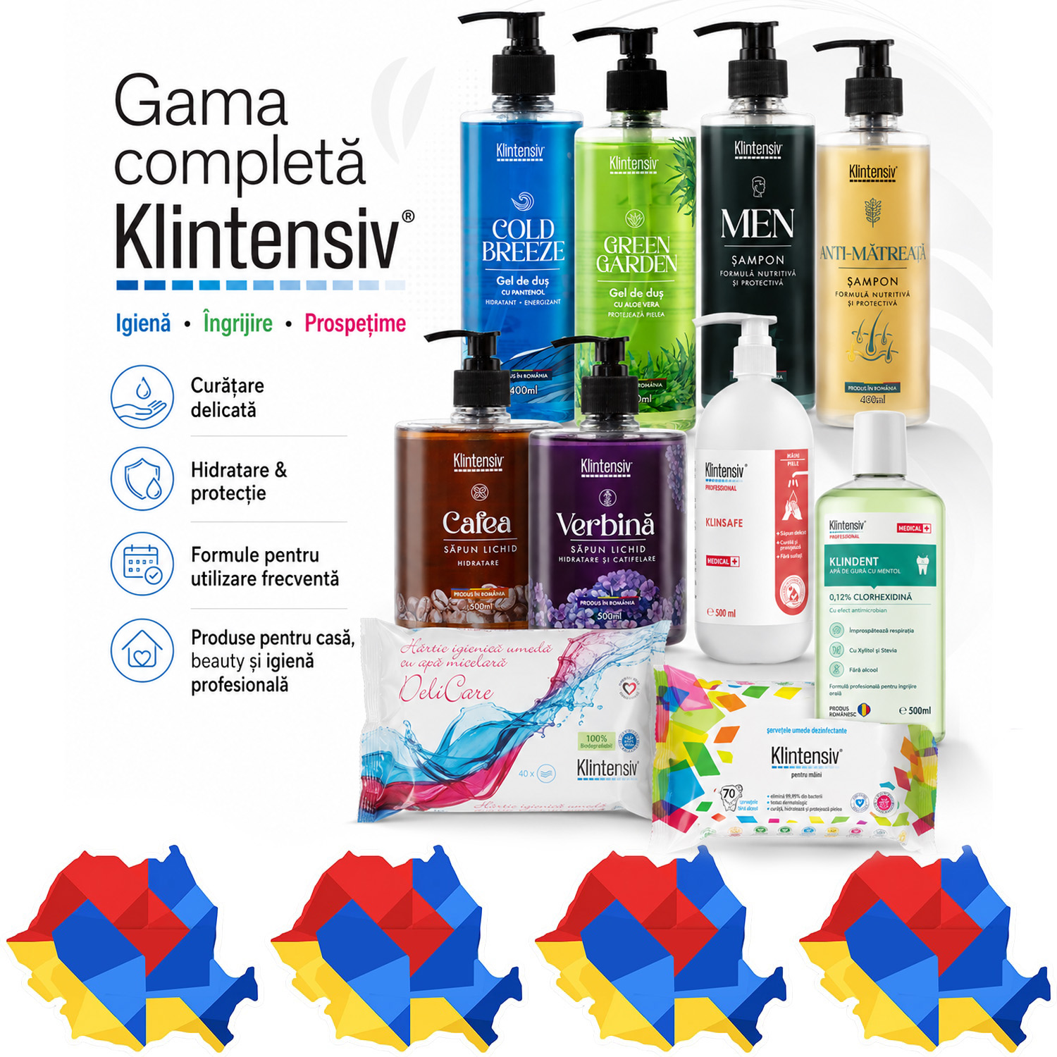 Set Klintensiv cu 10 produse pentru igiena completa