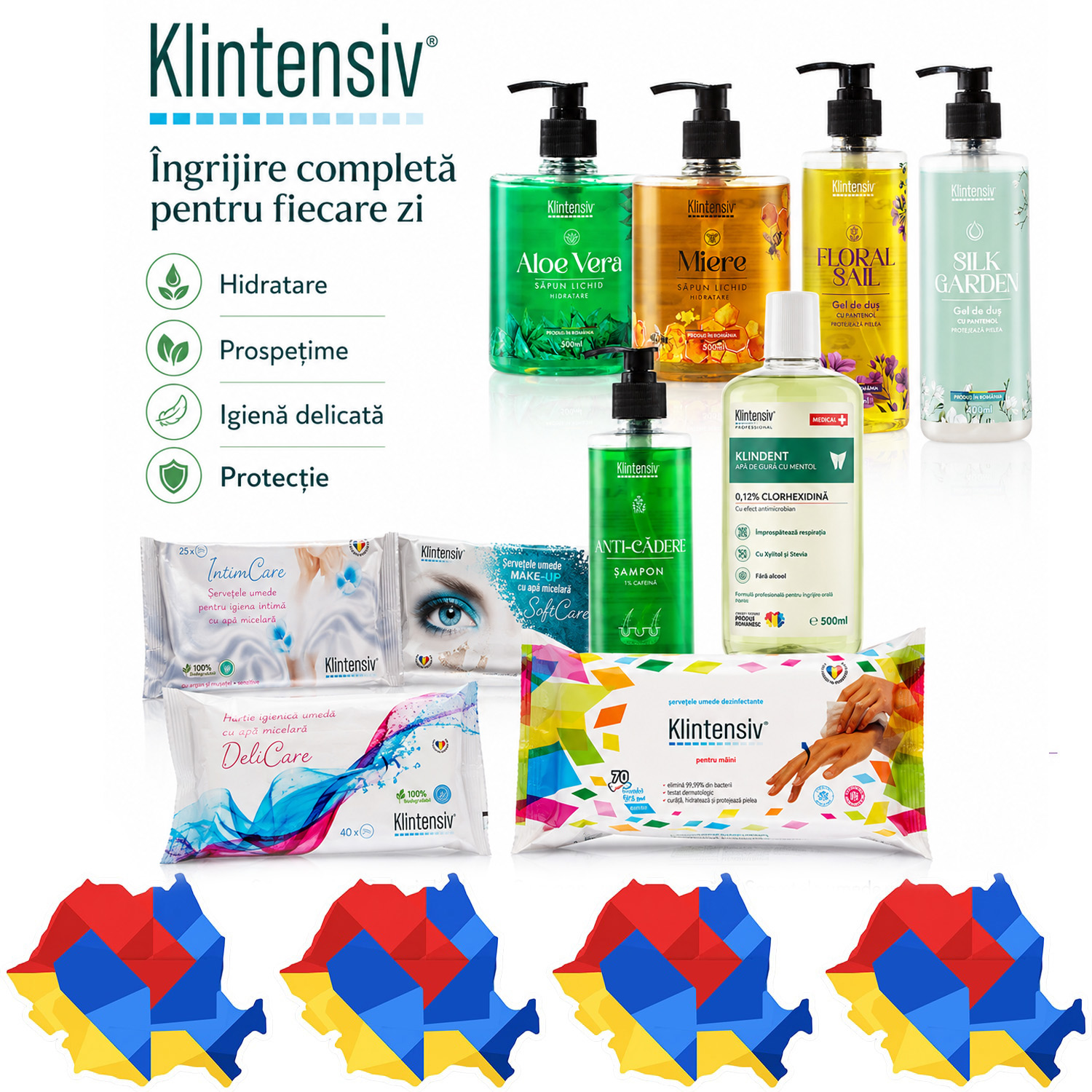 Set Klintensiv cu 10 produse pentru igiena completa