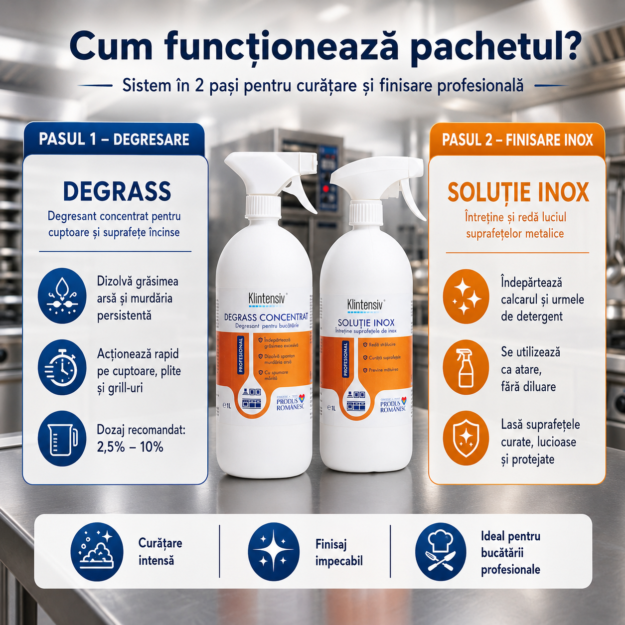 Klintensiv DEGRASS degresant concentrat pentru cuptoare si grasime arsa