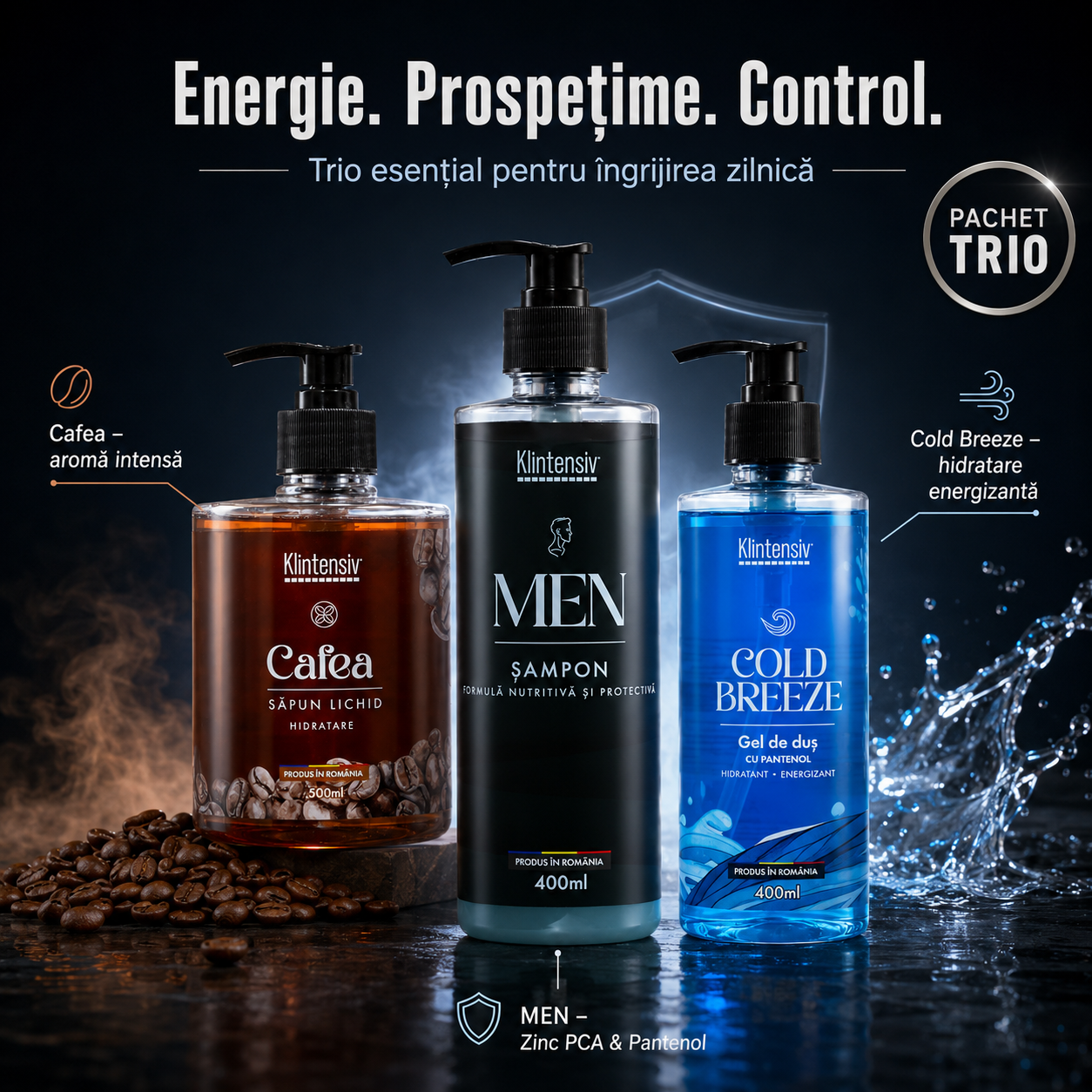 Sapun lichid Klintensiv Cafea 500 ml