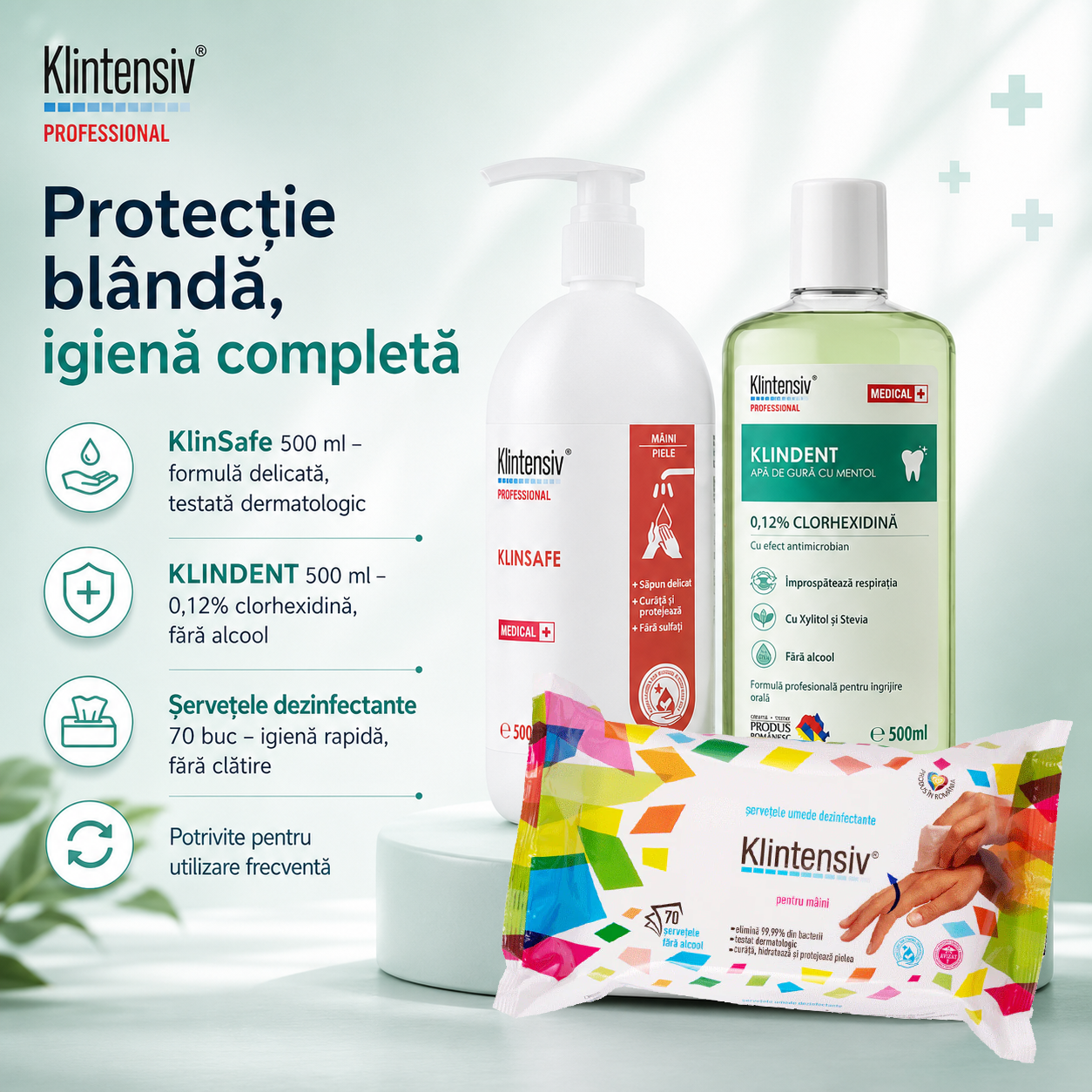 KlinSafe sapun lichid delicat 500 ml pentru piele sensibila