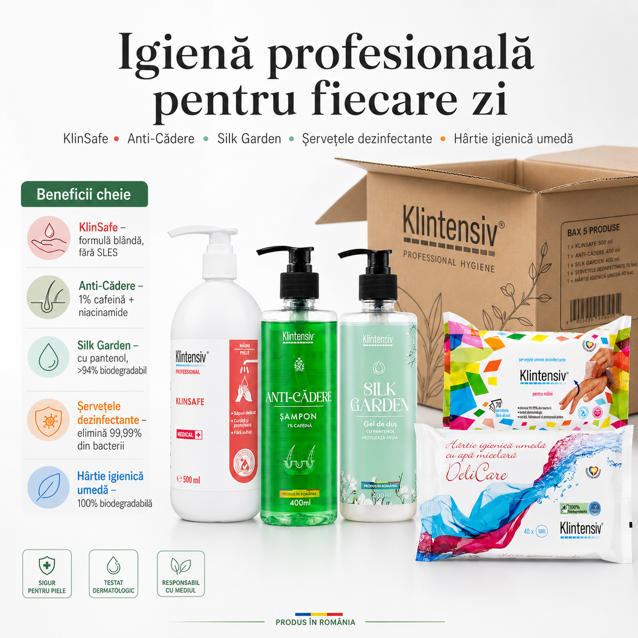 KlinSafe sapun lichid delicat 500 ml pentru piele sensibila