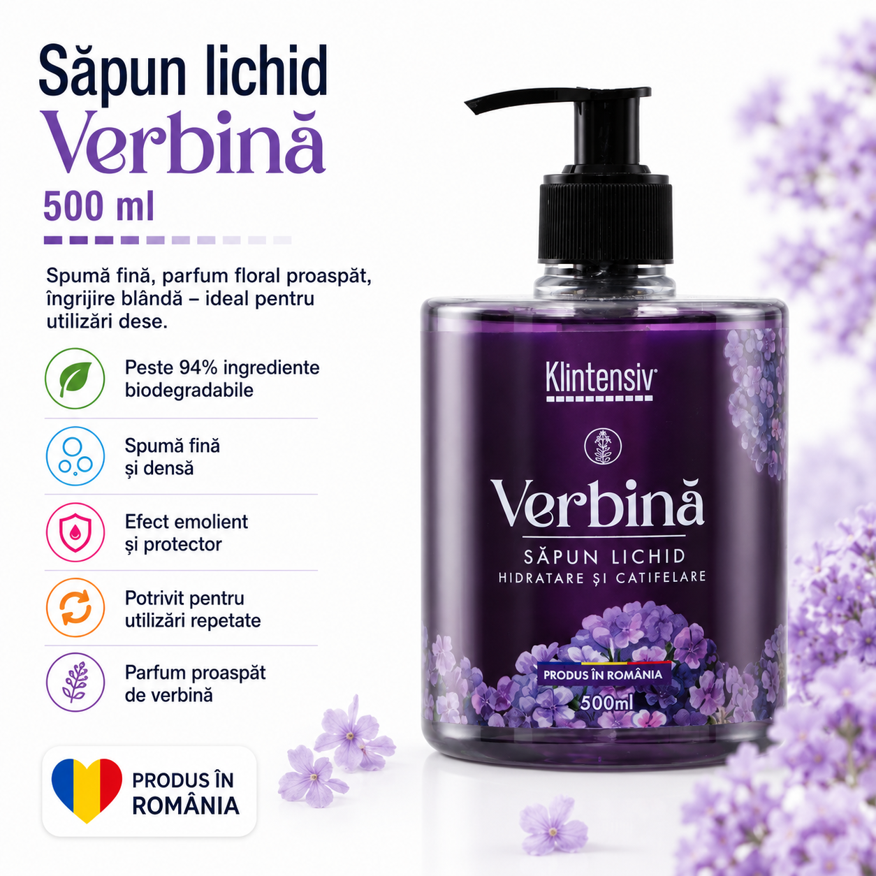 Sapun lichid Klintensiv Verbina 500 ml