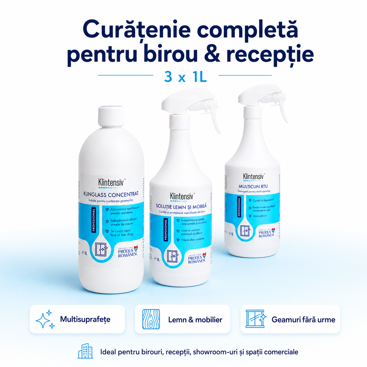 Klintensiv Professional MultiClin RTU detergent pentru multisuprafete