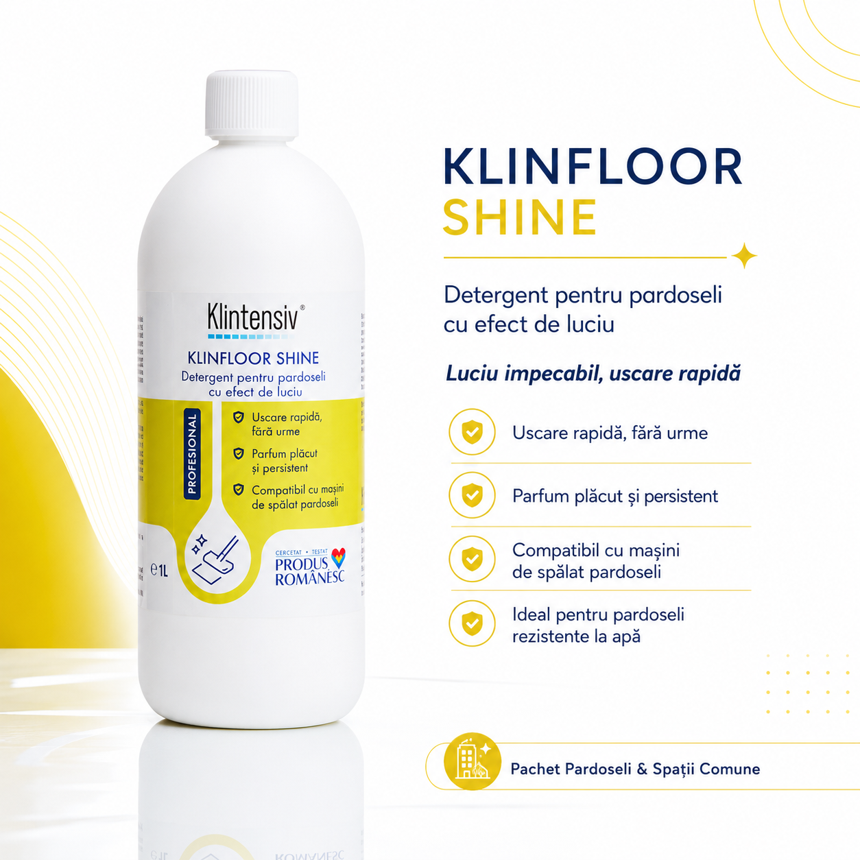 Klintensiv Professional KLINFLOOR SHINE detergent pentru pardoseli cu efect de luciu