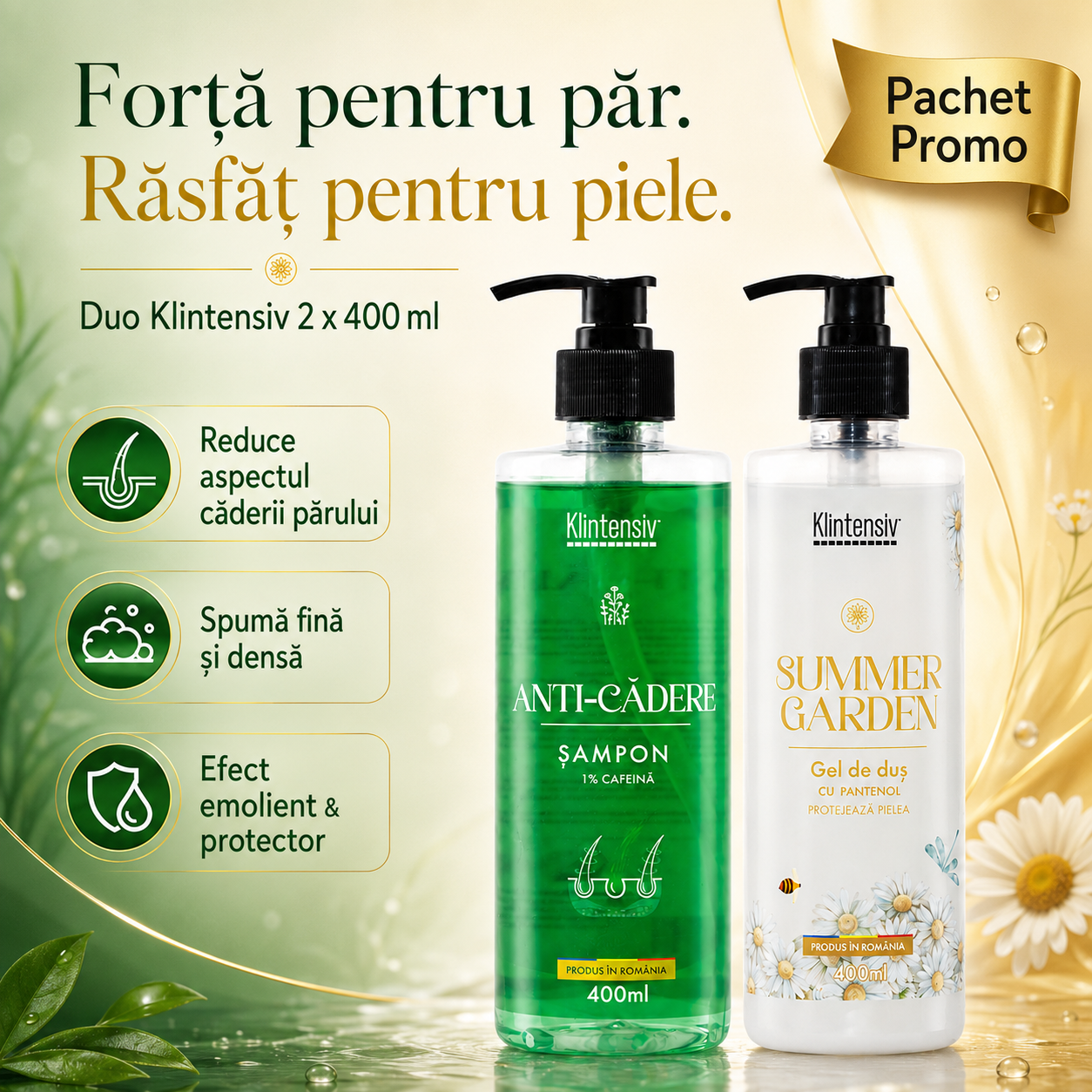 Pachet Klintensiv pentru ingrijirea parului scalpului si corpului