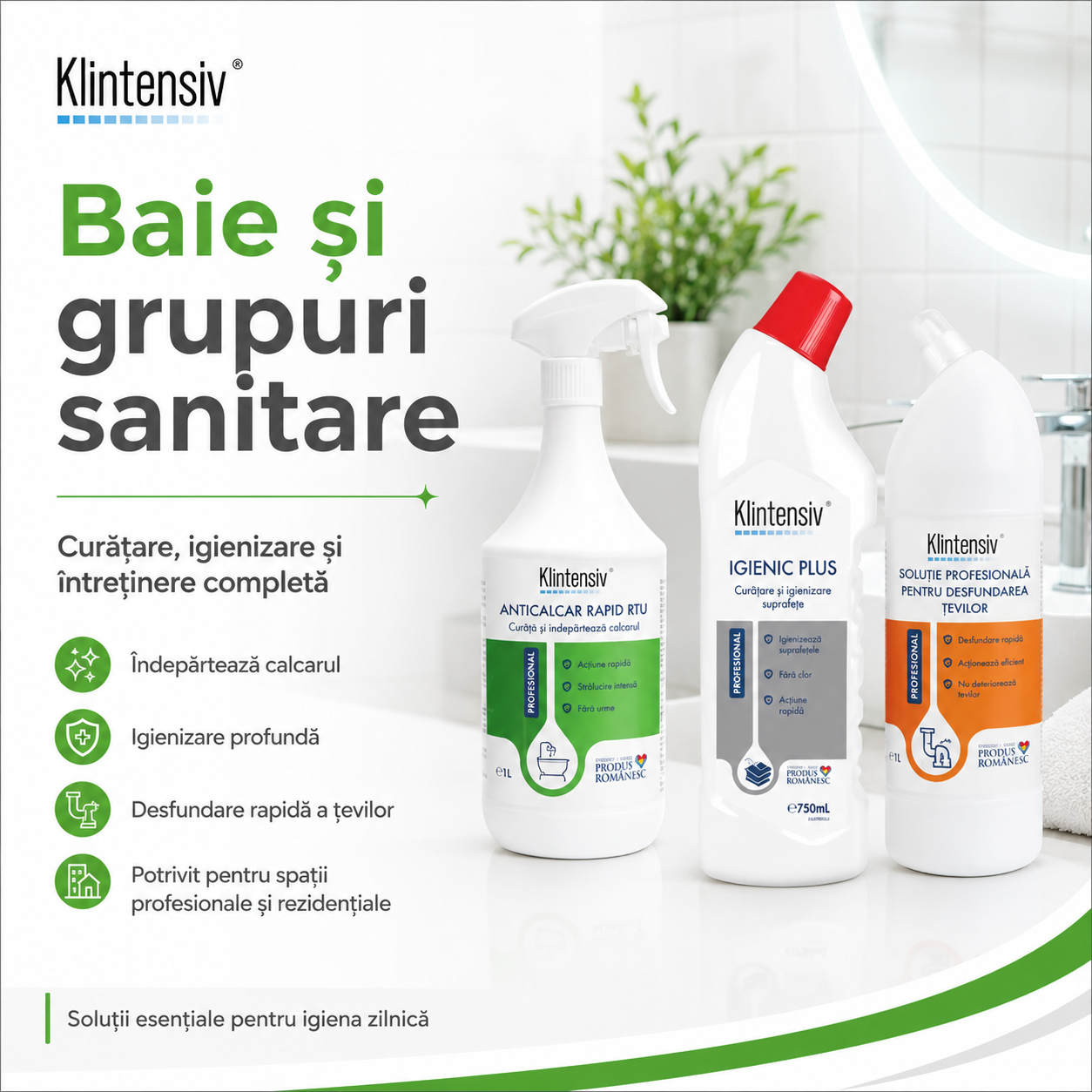 MultiClin Solutie pentru Lemn si Klinglass Klintensiv Professional