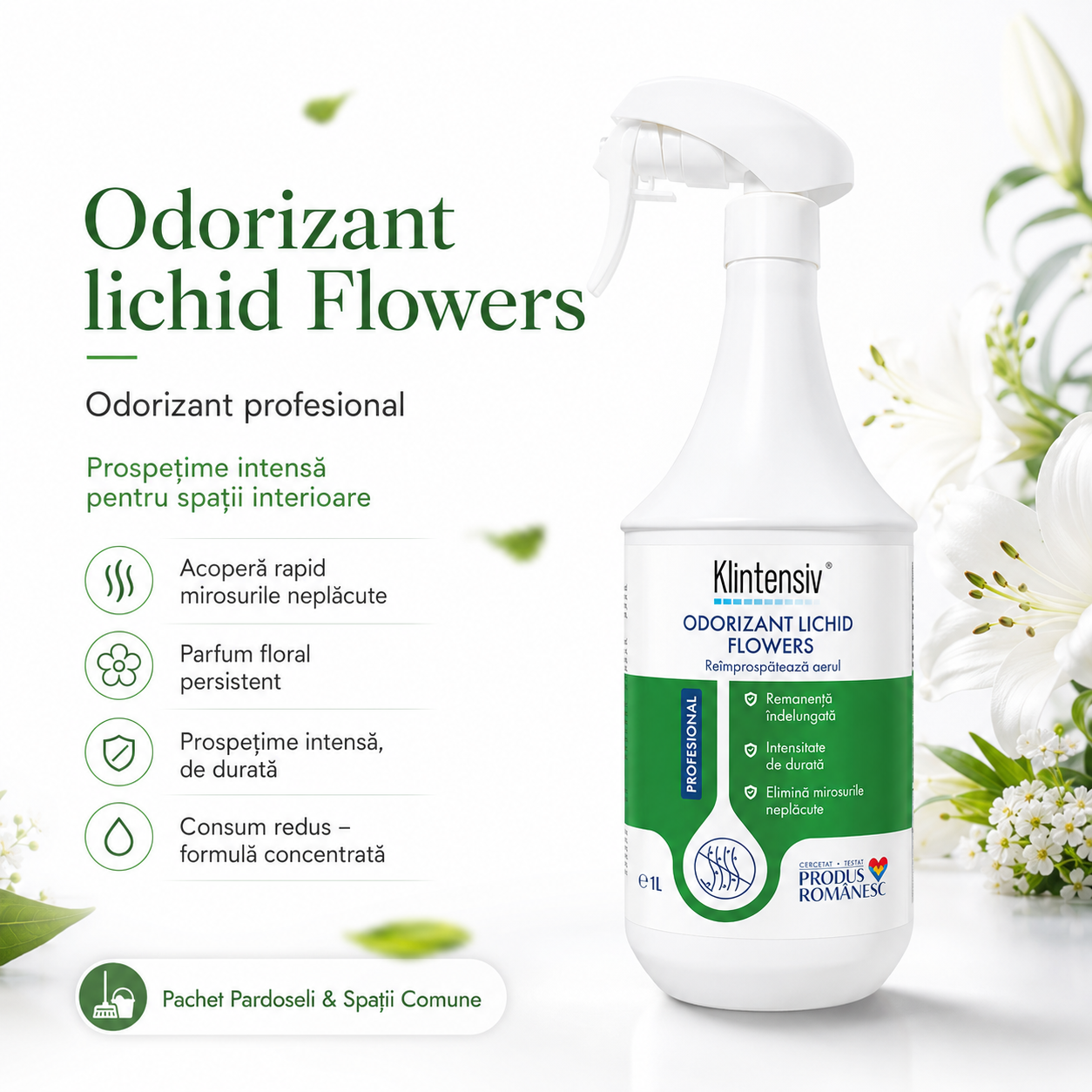 Klintensiv Professional Odorizant Flowers pentru holuri receptii si spatii comune