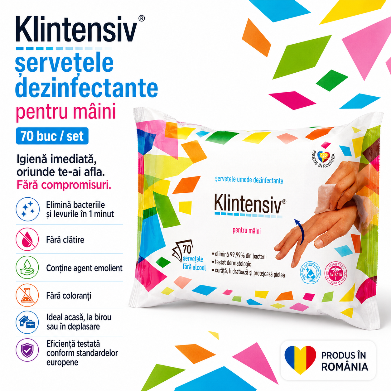 Pachet complet Klintensiv cu sapun Verbina gel Green Garden sampon Anti-Matreata si servetele