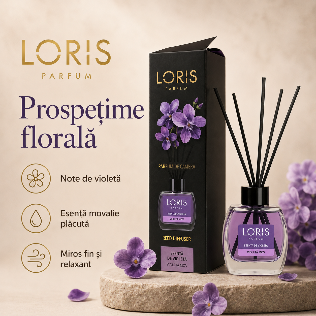 difuzor parfum camera LORIS Reed Diffuser