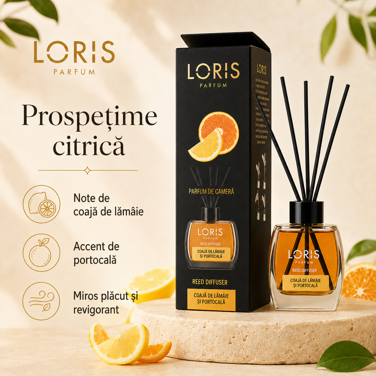 difuzor parfum camera LORIS Reed Diffuser