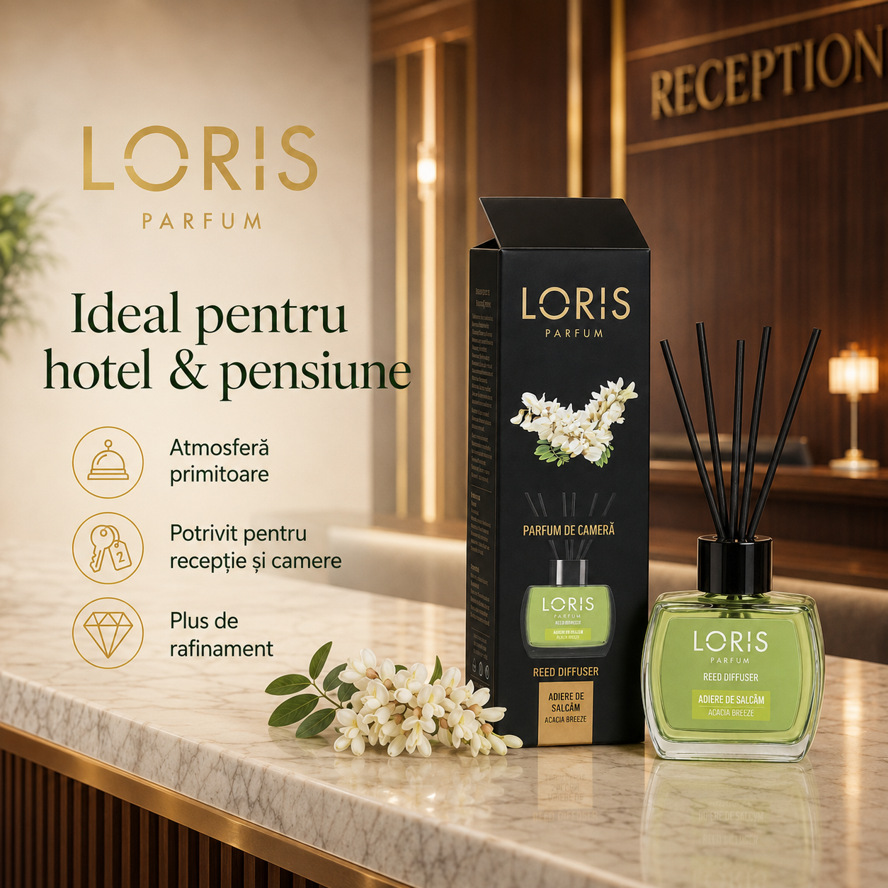 cum se foloseste un reed diffuser cu betisoare