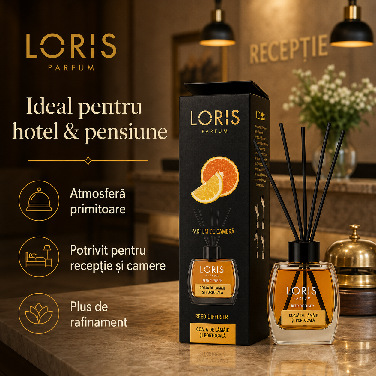 cum se foloseste un reed diffuser cu betisoare
