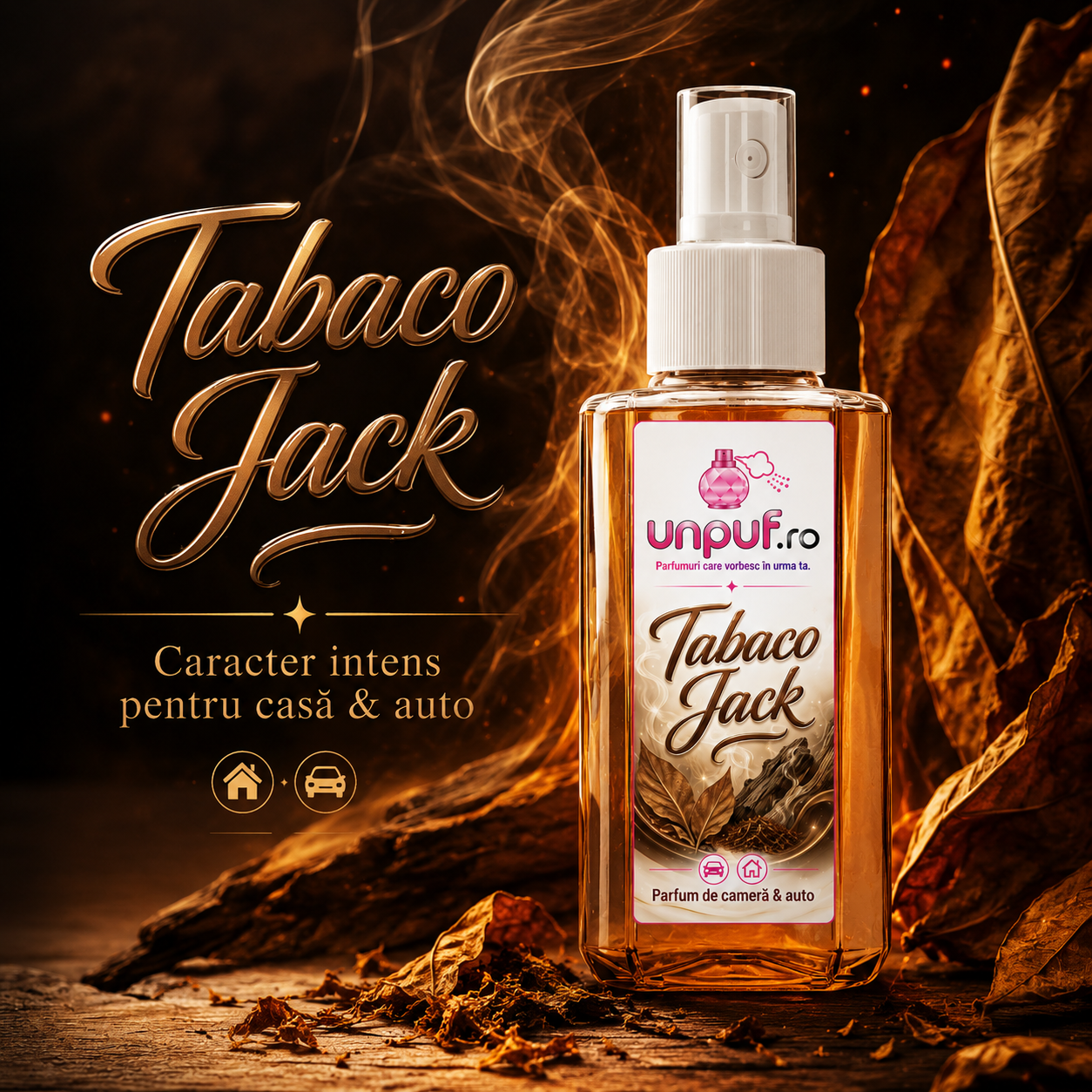 Parfum auto si camera unpuf - odorizant cu pulverizare fina si miros persistent