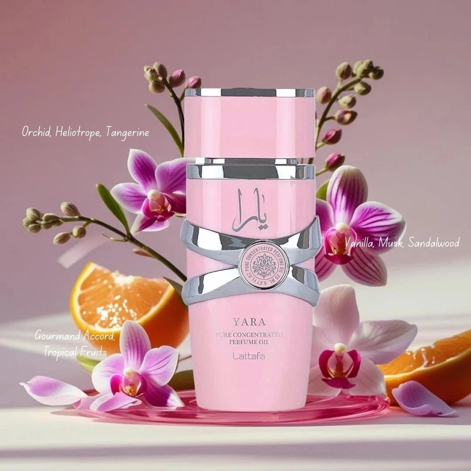 Set parfum Lattafa Yara Concentrated Oil 20ml, parfum Arabesc, Femei, Gentuta cosmetice