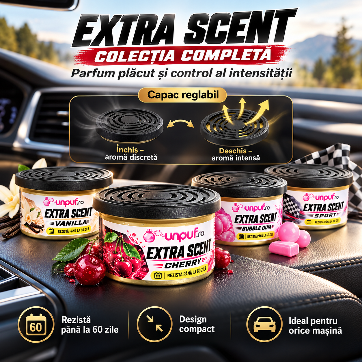 Odorizant auto Unpuf Extra Scent Vanilla