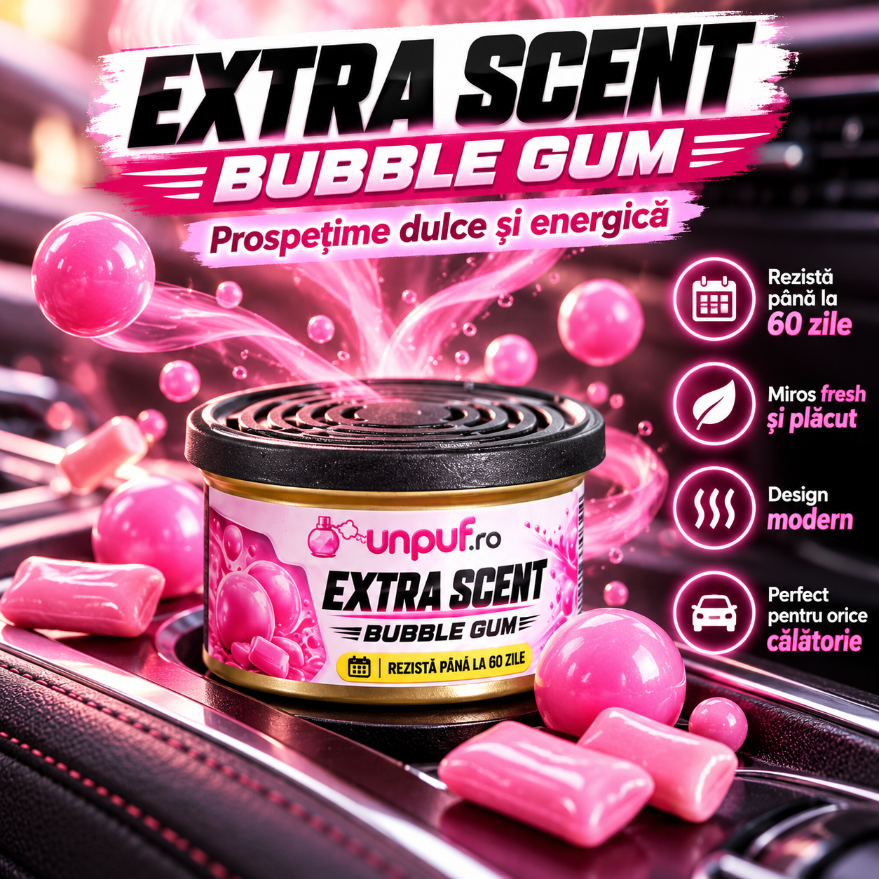 Gama odorizante auto Unpuf Extra Scent