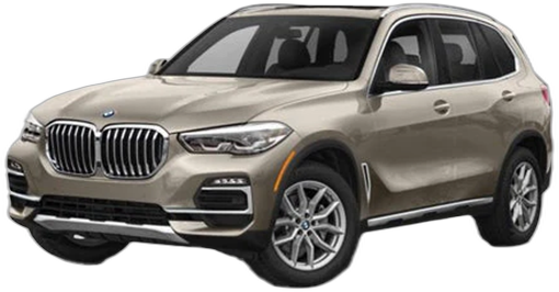 Set 5 covorase auto BMW Seria X5 (G05, F95) din 2013-2021, cu covoras tunel median, cauciuc, 4x Stickere auto cu BMW