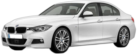 Set Covorase Auto Si Tavita Portbagaj BMW Seria 3 (F30, F80) din 2011-2018, Cauciuc, Protectie Porbagaj, 4x Stickere auto cu BMW