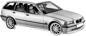 Oglinda Completa Dreapta BMW 3 Touring (E36) din 1995 - 1999, Auto, Reglaj electric