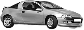 Oglinda Completa Stanga OPEL TIGRA din 1994 - 2000, Auto, Reglaj mecanic