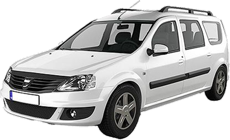 Set Covorase Auto Si Tavita Portbagaj DACIA LOGAN MCV II din 2013-2019, Cauciuc, Protectie Porbagaj, 4x Stickere auto cu DACIA