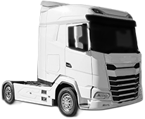 Set Huse Scaune Camion Tir DAF XG+ din 2021, Auto, Model CLASSIC, Culoare Sampanie, 4x Stickere auto cu DAF
