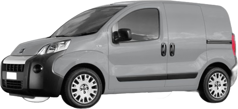 Set Covorase Auto Si Tavita Portbagaj FIAT FIORINO Box Body/MPV (225_) din 2007-2015, Cauciuc, Protectie Porbagaj, 4x Stickere auto cu FIAT