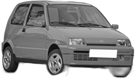 Oglinda Completa Stanga FIAT CINQUECENTO (170_) din 1991 - 1999, Auto, Reglaj mecanic