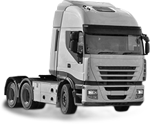 Set Huse Scaune Camion Tir IVECO STRALIS II din 2012-2017, Auto, Model ELEGANCE Q, Culoare Maro, 4x Stickere auto cu IVECO