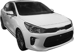 Set 5 covorase auto KIA RIO IV Hatchback Van (YB, SC, FB) din 2014-2016, cu covoras tunel median, cauciuc, 4x Stickere auto cu KIA