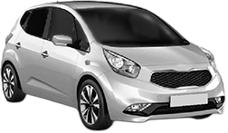 Set Covorase Auto Si Tavita Portbagaj KIA VENGA Hatchback Van (YN) din 2015, Cauciuc, Protectie Porbagaj, 4x Stickere auto cu KIA