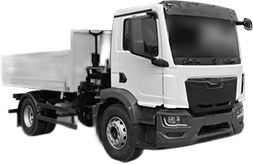 Set Huse Scaune Camion Tir MAN TGM II din 2020, Auto, Model ELEGANCE S, Culoare Gri, 4x Stickere auto cu MAN