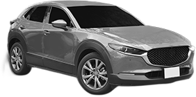 Set Covorase Auto Si Tavita Portbagaj MAZDA CX-30 (DM) din 2019-2021, Cauciuc, Protectie Porbagaj, 4x Stickere auto cu MAZDA