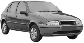 Oglinda Completa Stanga MAZDA 121 III (JASM, JBSM) din 1996 - 2003, Auto, Reglaj mecanic