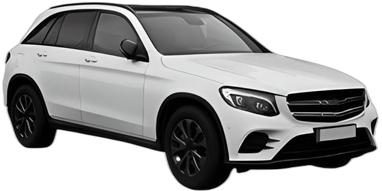 Set Covorase Auto Si Tavita Portbagaj MERCEDES-BENZ GLC (X253) din 2015-2022, Cauciuc, Protectie Porbagaj, 4x Stickere auto cu MERCEDES-BENZ