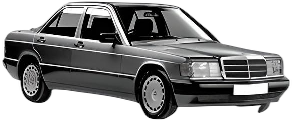 Oglinda Completa Dreapta MERCEDES-BENZ 190 (W201) din 1982 - 1993, Auto, Reglaj mecanic