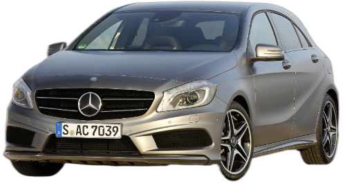 Set Covorase Auto Si Tavita Portbagaj MERCEDES-BENZ A-CLASS (W176) din 2012-2018, Cauciuc, Protectie Porbagaj, 4x Stickere auto cu MERCEDES-BENZ
