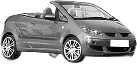 Oglinda Completa Stanga MITSUBISHI COLT CZC VI Convertible (RG) din 2006 - 2009, Auto, Reglaj mecanic