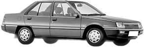 Set stergatoare auto MITSUBISHI LANCER III (C1_A, C6_A) din 1986-1988, Derby, din cauciuc siliconat rezistent